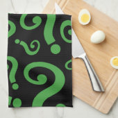 Grüne Frage Geschirrtuch (Viertel Falte)