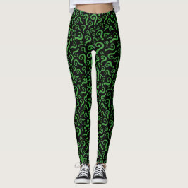 Grüne Frage Leggings