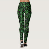 Grüne Frage Leggings (Rückseite)