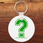 Grüne Frage Schlüsselanhänger (Vorderseite)