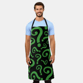 Grüne Frage Schürze (Getragen)