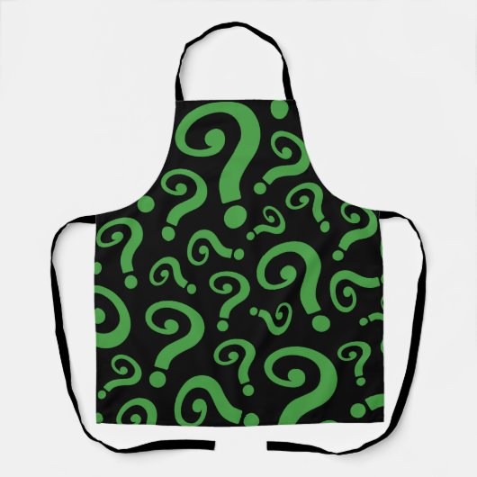 Grüne Frage Schürze (Vorderseite)