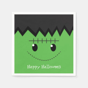 Grüne Frankenstein Halloween-Kostüm Party-Serviett Serviette