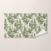 Grüne französische Landschaft Badhandtuch Set (Handtuch)