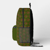 Grüne Frau - Holz Bedruckter Rucksack (Rechts)