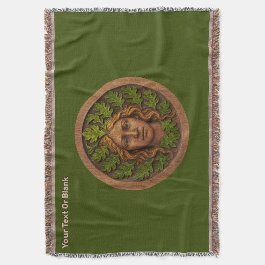 Grüne Frau - Holz Decke (Vorderseite Vertikal)