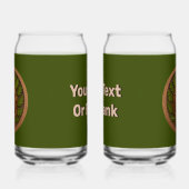 Grüne Frau - Holz Dosenglas (Links)