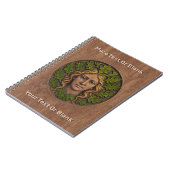 Grüne Frau - Holz Notizblock (Linke Seite)