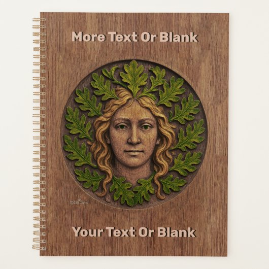 Grüne Frau - Holz Planer (Vorderseite)