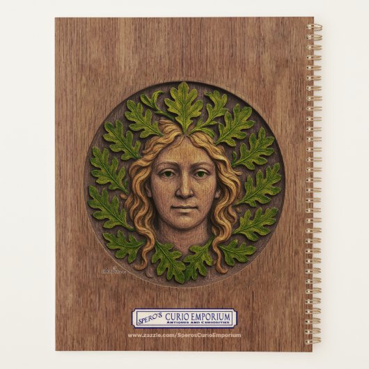 Grüne Frau - Holz Planer (Rückseite)