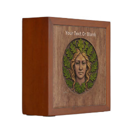 Grüne Frau - Holz Stifthalter