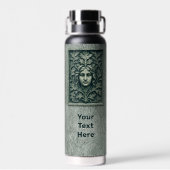 Grüne Frau - Stein Trinkflasche (Rückseite)