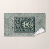 Grüne Frau - Stone Badhandtuch Set (Handtuch)