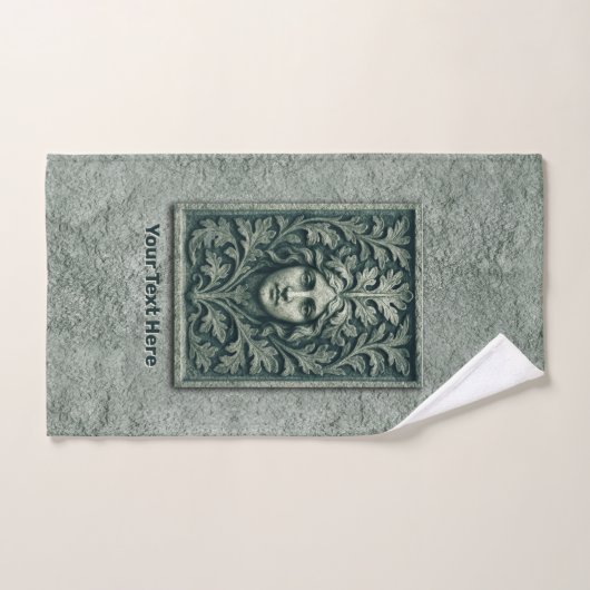Grüne Frau - Stone Badhandtuch Set (Handtuch)