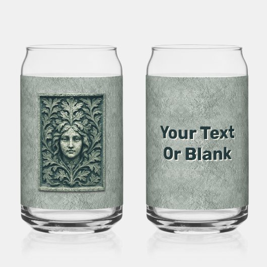 Grüne Frau - Stone Dosenglas (Vorderseite)