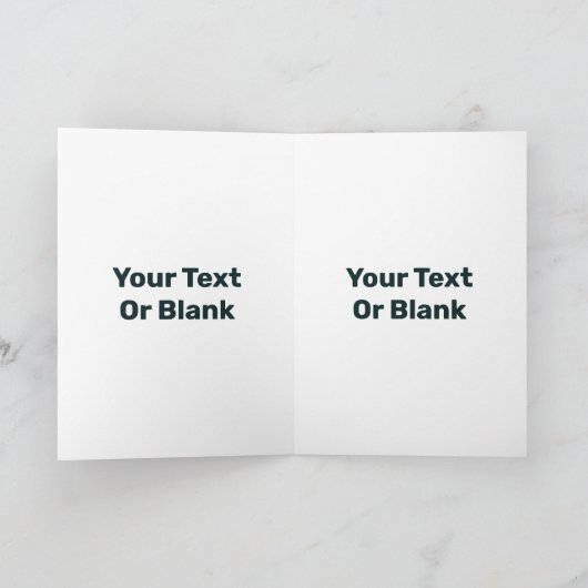 Grüne Frau - Stone Feiertagskarte (Innenseite)