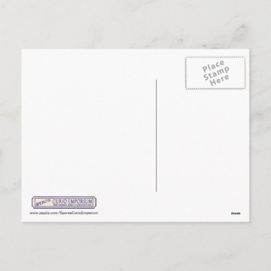 Grüne Frau - Stone Feiertagspostkarte (Rückseite)