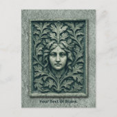 Grüne Frau - Stone Feiertagspostkarte (Vorderseite)