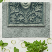 Grüne Frau - Stone Geschirrtuch (Gefaltet)