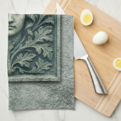 Grüne Frau - Stone Geschirrtuch (Viertel Falte)