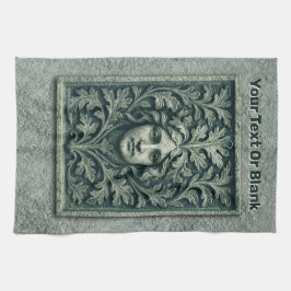 Grüne Frau - Stone Geschirrtuch