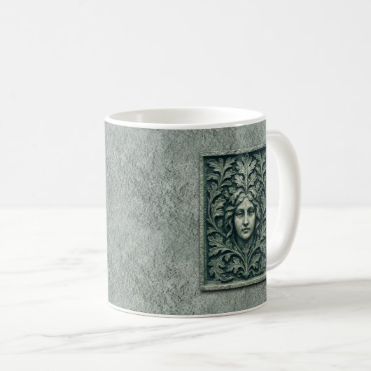 Grüne Frau - Stone Kaffeetasse (VorderseiteRechts)