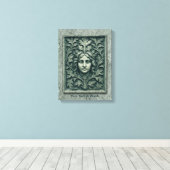 Grüne Frau - Stone Leinwanddruck (Insitu (Holzboden))