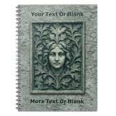 Grüne Frau - Stone Notizblock (Vorderseite)