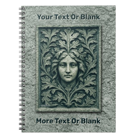 Grüne Frau - Stone Notizblock (Vorderseite)