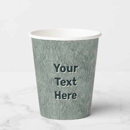 Grüne Frau - Stone Pappbecher (Rückseite)