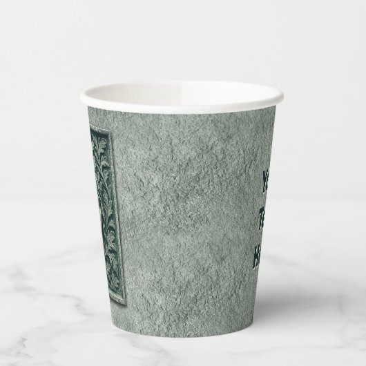 Grüne Frau - Stone Pappbecher (Links)