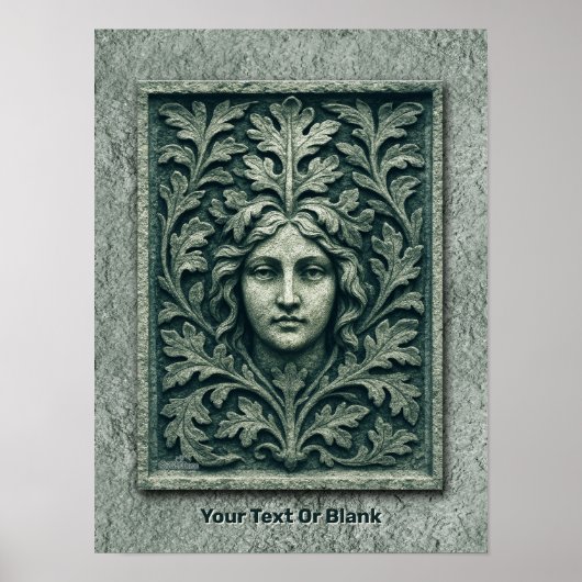 Grüne Frau - Stone Poster (Vorne)