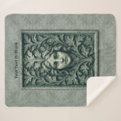 Grüne Frau - Stone Sherpadecke (Vorderseite (Horizontal))