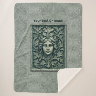 Grüne Frau - Stone Sherpadecke