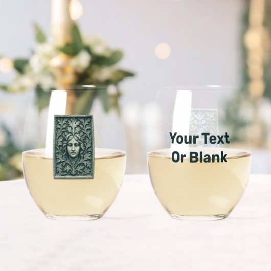 Grüne Frau - Stone Weinglas Ohne Stiel (Insitu (Hochzeit))