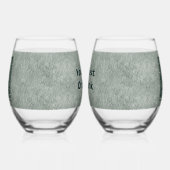 Grüne Frau - Stone Weinglas Ohne Stiel (Links)