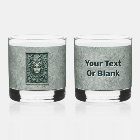 Grüne Frau - Stone Whiskyglas (Vorderseite)