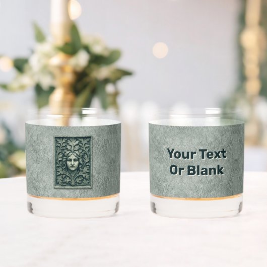 Grüne Frau - Stone Whiskyglas (Insitu (Hochzeit))