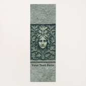 Grüne Frau - Stone Yogamatte (Rückseite)