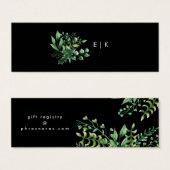 Grüne Fresh Leaf Moderne Registrierungskarte Beila (Vorne & Hinten)