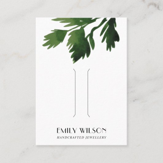 GRÜNE FRIANDERHAIR CLIP DISPLAY CARD VISITENKARTE (Vorderseite)