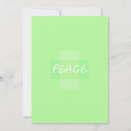 Grüne Friedensgrüße Feiertagskarte