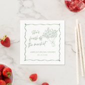 Grüne frische Bridal Shower Serviette vom Markt (Beispiel)
