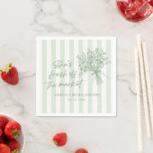 Grüne frische Bridal Shower Serviette vom Markt (Beispiel)