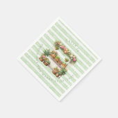Grüne Frische vom Markt Brautparty Serviette (Ecke)