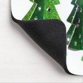 Grüne frohe Weihnachtsbaumen Mousepad (Ecke)