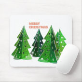 Grüne frohe Weihnachtsbaumen Mousepad (Mit Mouse)
