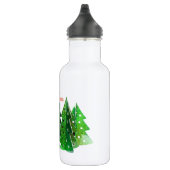 Grüne frohe Weihnachtsbaumen Trinkflasche (Rechts)