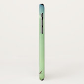 Grüne Fronten Blätter Mondphasen Nachthimmel Case-Mate iPhone Hülle (Hinten/Links)