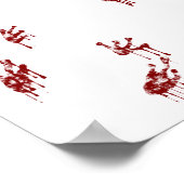 Grüne Froschblütenspuren Goth Amphibian Poster (Ecke)